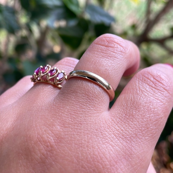 ✨SOLD ✨14k Solid Yellow Gold Stacker / Minimalist Band - Picture 7 of 17